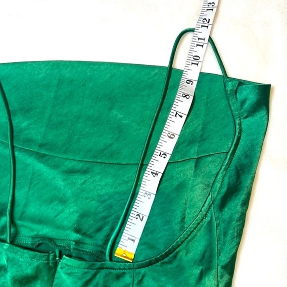 Walk the Line Emerald Green Slip Dress- LIONESS- Size  L NWOT - Picture 15 of 15